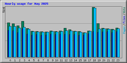 Hourly usage for May 2025