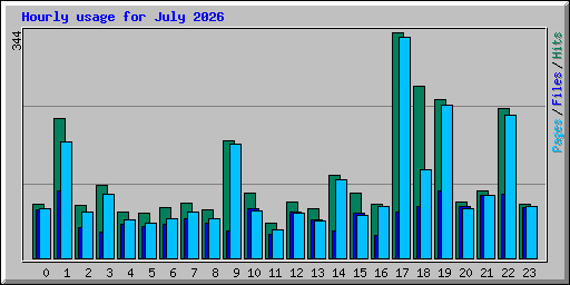 Hourly usage for July 2026